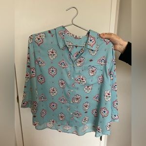 Uniqlo with Celia Birtwell collaboration.  Blouse. Size S.  Brand new with tags.